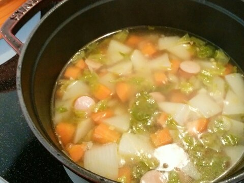 かぶとにんじんの野菜スープ